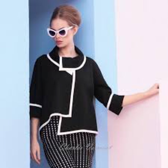 NWT Joseph Ribkoff Black/White Jacket - Size US8